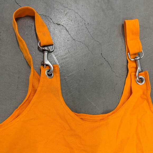 NWT Vintage Pro Spirit 90's Overall Tangerine Cotton Jumper - Picture 5 of 6